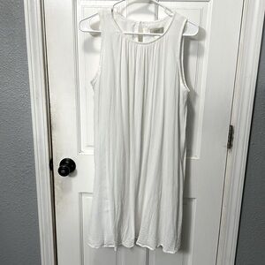 Loft dress size Large. White summer dress